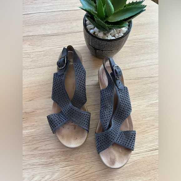 Dansko Shoes - Dansko Women’s Blue Cut Out Sandals